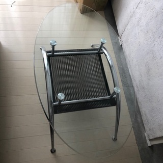 ニトリ　ガラステーブル　美品