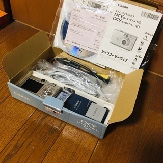 【美品】キャノンデジタルカメラ　ixy digital 50 新品SDカード付きの画像
