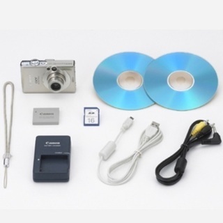 【美品】キャノンデジタルカメラ　ixy digital 50 新品SDカード付きの画像