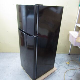 N1317 【動作品/高年式】 2018年製 ハイアール 冷凍冷蔵庫 2ドア 130L JR-N130A ブラック Haier 冷蔵庫 家電 電化製品 福井 リサイクル