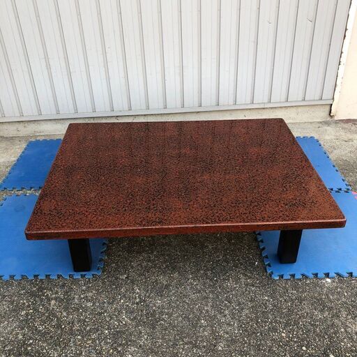 津軽塗 伝統工芸 座卓 唐塗 漆器 センターテーブル ローテーブル