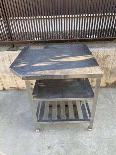 ステンレス製作業台　ワークテーブル　業務用　いびつサイズ