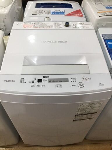 【安心1年保証付】TOSHIBA 全自動洗濯機 AW-45M5 2018年製 【ﾄﾚﾌｧｸ桶川店】