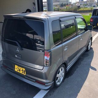 総額8.9万円★エアロ★ターボ★ナビTV、DVD★平成15年式 三菱 EKスポーツ X(H81W) 14.4万キロ 車検令和4年1月 グレーの画像