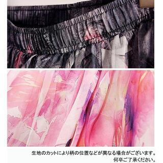 【新品】【全12色】【サイズ2種】 【日本全国郵送相談可】マキシスカート 花柄 シフォン ロング フレアの画像