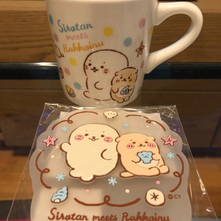 しろたんくじ　マグカップ&コースター
