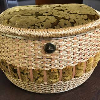 猫かご　お針箱　編み籠