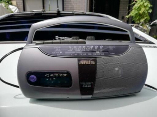 ￥1000　　aiwa RM-61　ラジカセ動作確認して有ります。