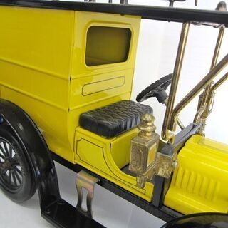 ☆レトロなおもちゃ JB クラシックカー ミニカー イエロー アメリカン雑貨 前輪後輪可動 札幌 北20条店