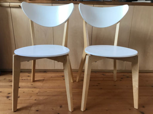 IKEA NORDMYRA イケア　ノールドミー　チェア　ホワイト　2脚