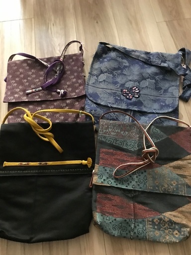 ハンドメイド　和風ショルダーバッグ