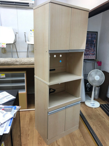 【リサイクルサービス八光　田上店　配達・設置OK】タンスのゲン株式会社　キッチンボードKB-60 GINA