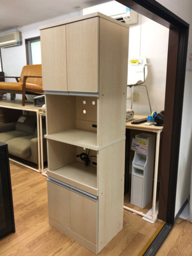 【リサイクルサービス八光　田上店　配達・設置OK】タンスのゲン株式会社　キッチンボードKB-60 GINA
