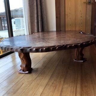 花梨座卓 カリモク家具 花梨座卓テーブル カリモク 本漆塗新濃色 長方形