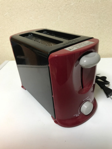 【あると便利なキッチン用品】山善のトースター　人気の赤