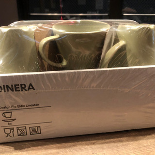 IKEAマグカップandソーサーセットの画像