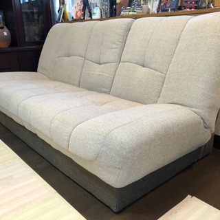 ニトリ 3人掛け布製ソファベッド中古