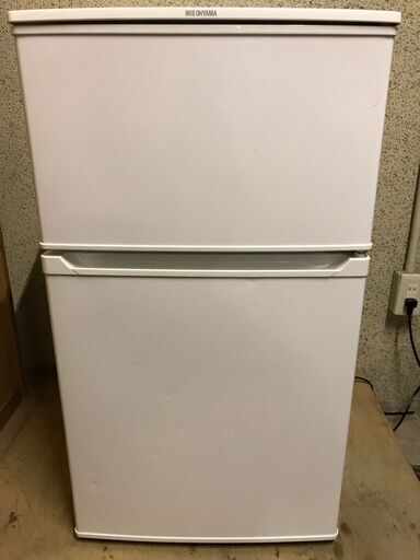 IRIS OHYAMA アイリスオーヤマ 2ドア ノンフロン冷凍冷蔵庫 90L IRR-A09TW 2017年製 単身用