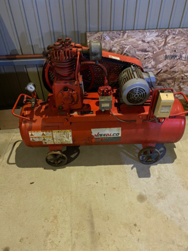 エアー　コンプレッサー  富士コン　5馬力　整備　メンテナンス