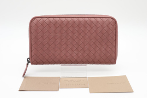 《BOTTEGA VENETA/イントレチャート ラウンドファスナー》Aランク