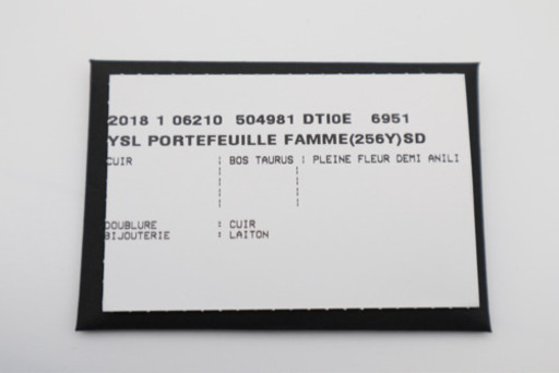 《SAINT LAURENT/長財布》ABランク ピンクベージュ 箱 袋 冊子