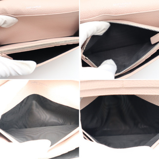 《SAINT LAURENT/長財布》ABランク ピンクベージュ 箱 袋 冊子