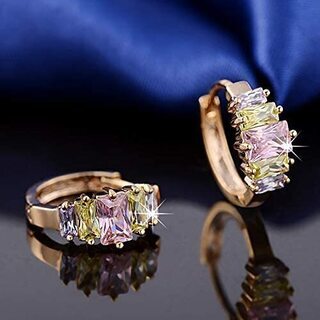 【新品】【日本全国郵送相談可】ピアス フープ レディース【金属アレルギー対応】18金 人気 イヤリング ジルコニアピアス おしゃれ 華奢 シンプル ファッション 上品 プレゼントの画像