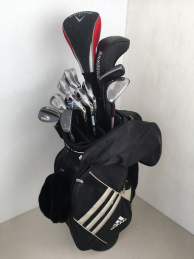 値下げ【ゴルフクラブ豪華セット！】Callaway キャロウェイクラブ等＋adidasキャディバッグ＋付属品多数付き