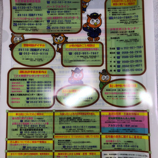 愛知県警察HOT LINE A4クリアファイル　未使用品の画像