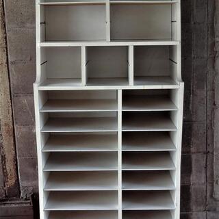 木製書類棚　整理棚　店舗什器　事務所　オフィス用品　収納　ディス...