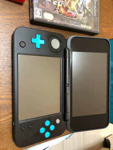 ニュー任天堂 2DSＬＬ ブラックxターコイズ　ゲーム
