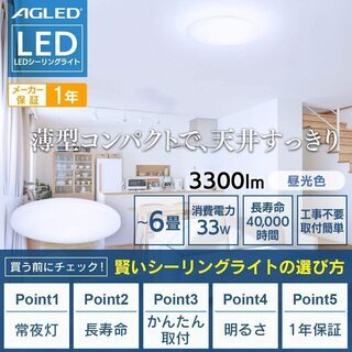 アイリスオーヤマＬＥＤシーリングライト　ＡＣＬ－６ＤＧ　３台の画像