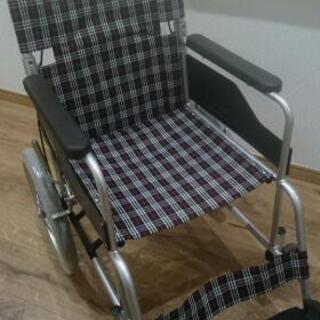 ♿️ 介助式 軽量アルミタイプ 人気のチェック柄 車椅子