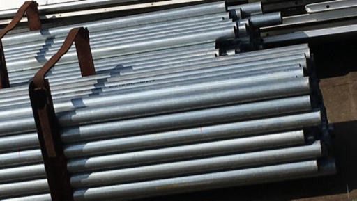 4m/48.6mm単管パイプ新品同様50本セット