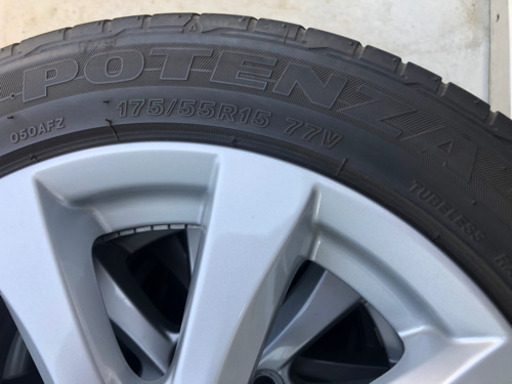 エンケイ三菱純正ホイールタイヤセット175/55R15稀少～ミラージュ　D:2 ekなどに