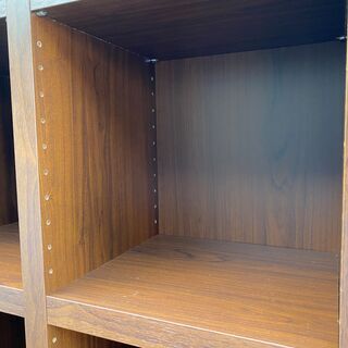 フナモコ 本棚 シェルフ 飾り棚 ブラウン 中古品②