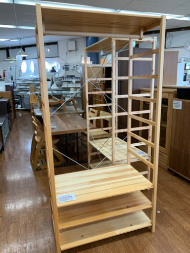 コート等丈の長いお洋服収納可能!無印良品ユニットシェルフです!!