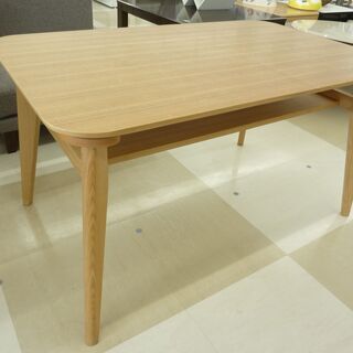 ニトリ 天然木 ダイニングテーブル  LOW ST-0001K  120×75×65 中古品 札幌市清田区