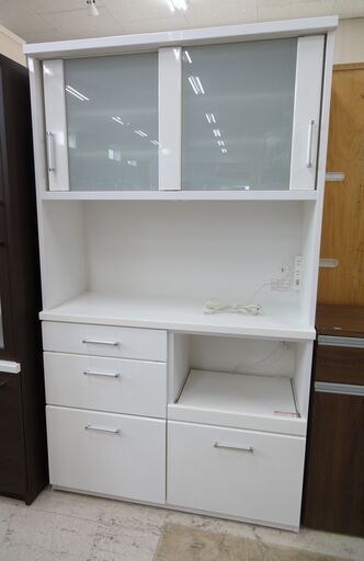NITORI/ニトリ レンジボード 食器棚 WH ハイタイプ【ユーズドユーズ名古屋天白店】 J272