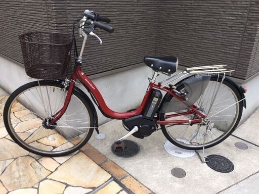 ?ヤマハ パスナチュラ　6Ah 電動自転車　電動アシスト自転車　26インチ　ワインレッド　8/31