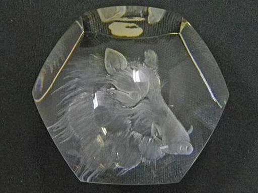 【CG】モーゼル Moser クリスタル　ペーパーウェイト