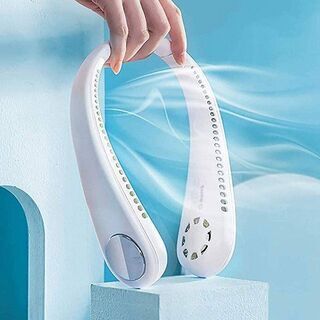 【新品】首掛け扇風機 ネッククーラー 羽なし 熱中症対策 持ち運...