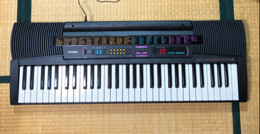 CASIO ctk-520l キーライティング　光ナビ　カシオ　キーボード