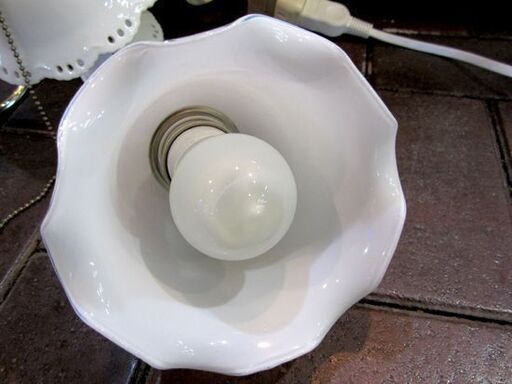 シャンデリア/4灯電球照明 BA11506 天井照明 適用畳数:4.5~6畳 シーリングライト 白 陶器 札幌市東区 新道東店