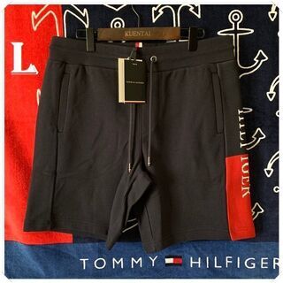 スウェットショーツ　ハーフパンツ　ネイビーL　TOMMY HIL...