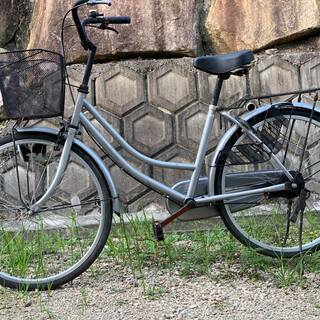 自転車　シルバー 24インチ