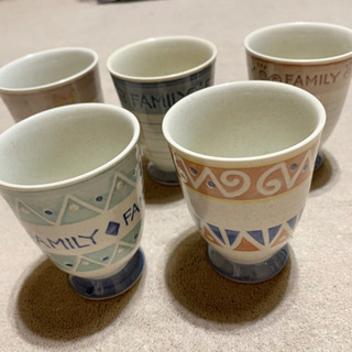 コップ 湯のみ 陶器 5点