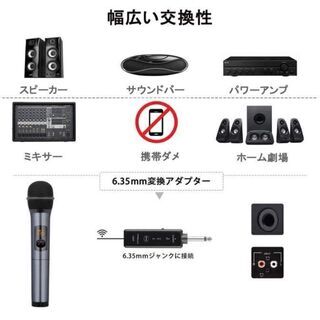 ワイヤレスマイク bluetoothレシーバー UHF LEDディスプレイの画像