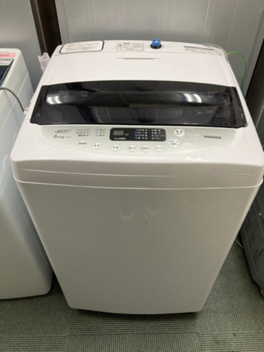 2020年製 【使用期間2ヵ月】20,000円 山善 全自動 洗濯機 5kg 縦形 槽乾燥コース 風乾燥機能搭載 アジャスター付き YWMA-50