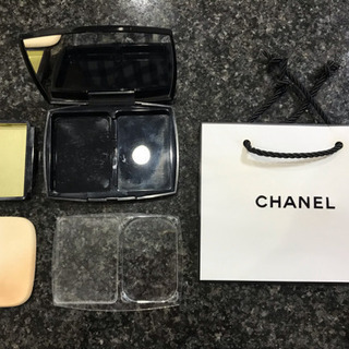 シャネル ファンデーション ケース＋スポンジ＋ショップ袋 CHA...